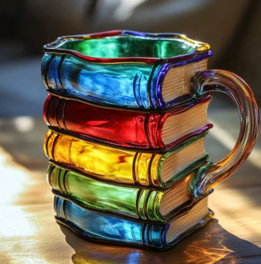 Artisan Buntes Buch-Themenbecher