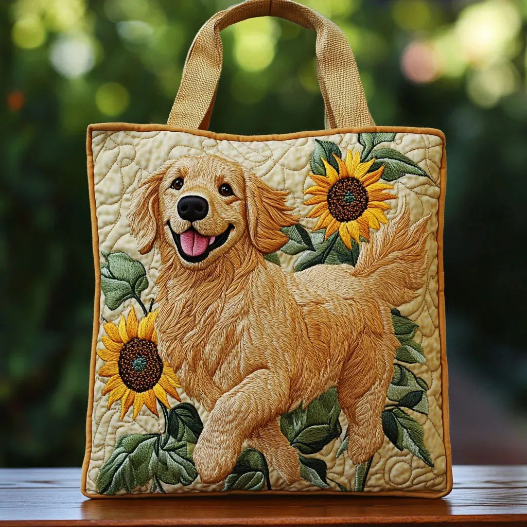 Gepolsterte Golden Tasche