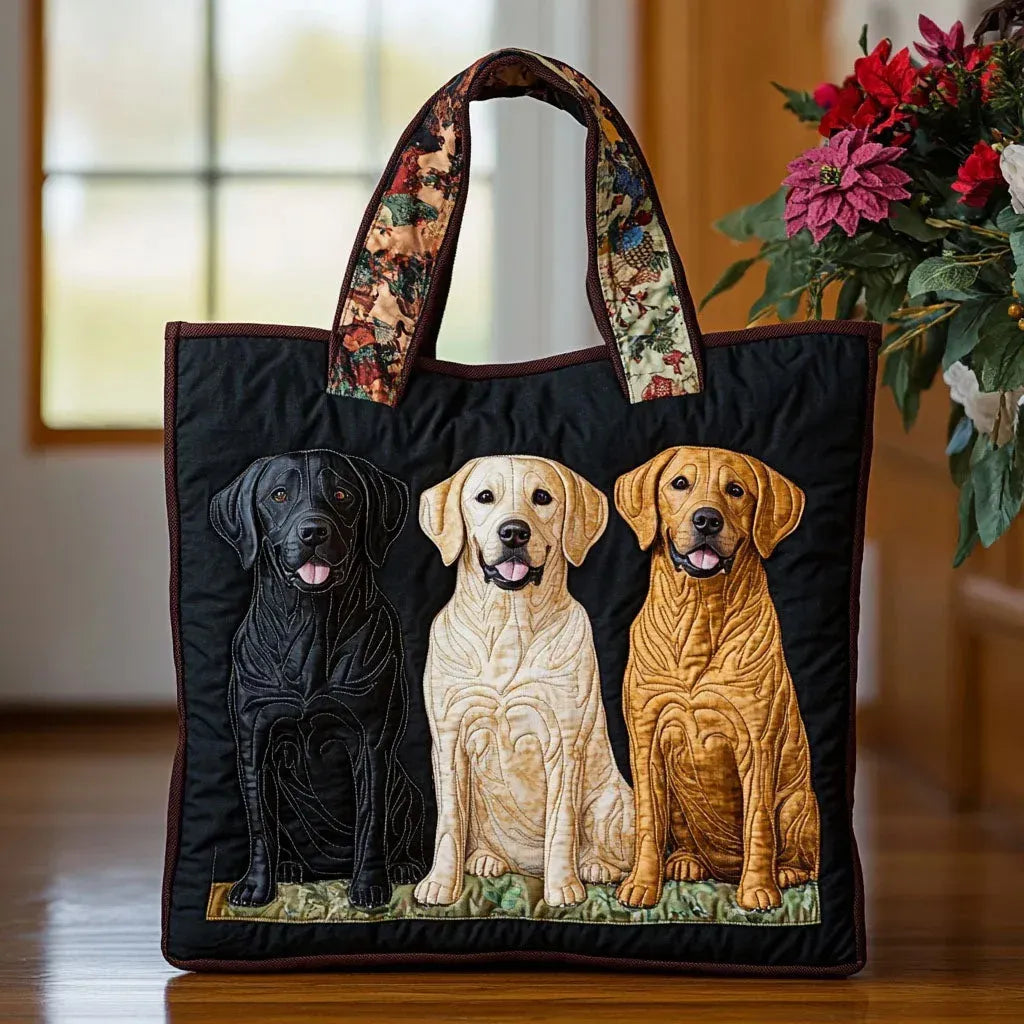 Handgefertigte Tasche Drei Labradoren