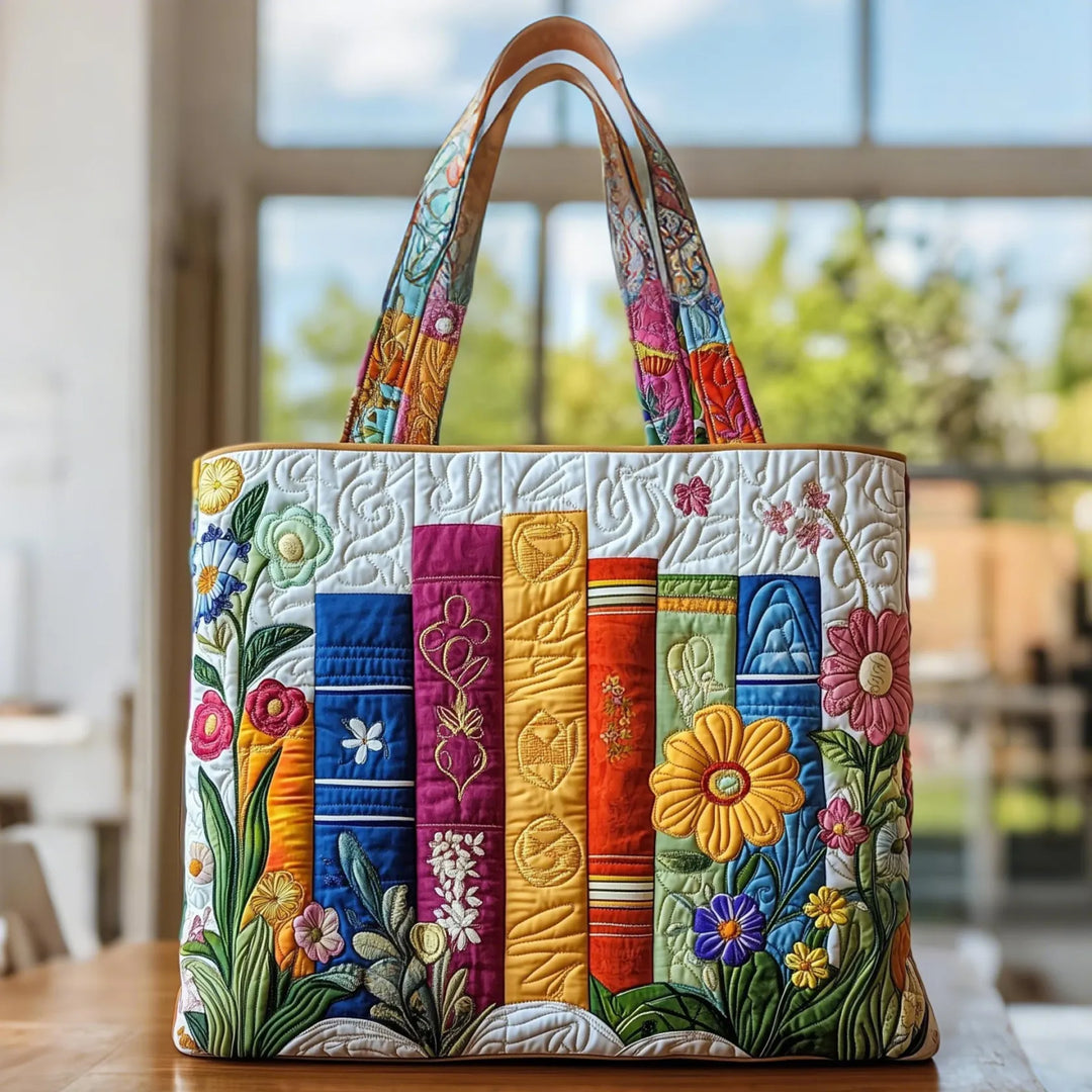 Handgefertigte Floralbibliotheks-Tasche