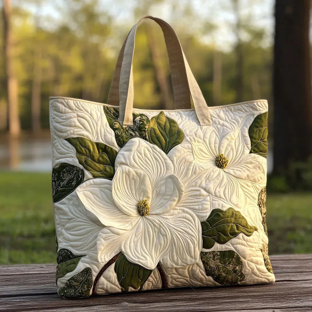Gepolsterte Tasche mit eleganten Blumen